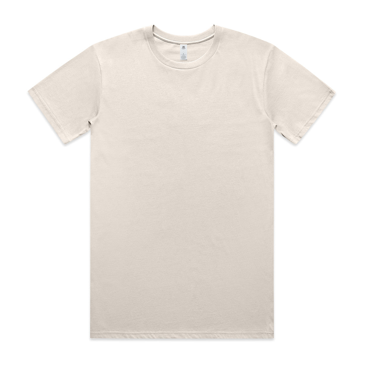 Beige t-shirt on a white background
