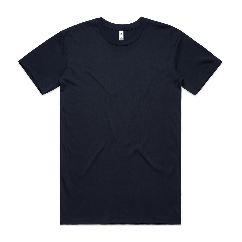 Navy t-shirt on a white background