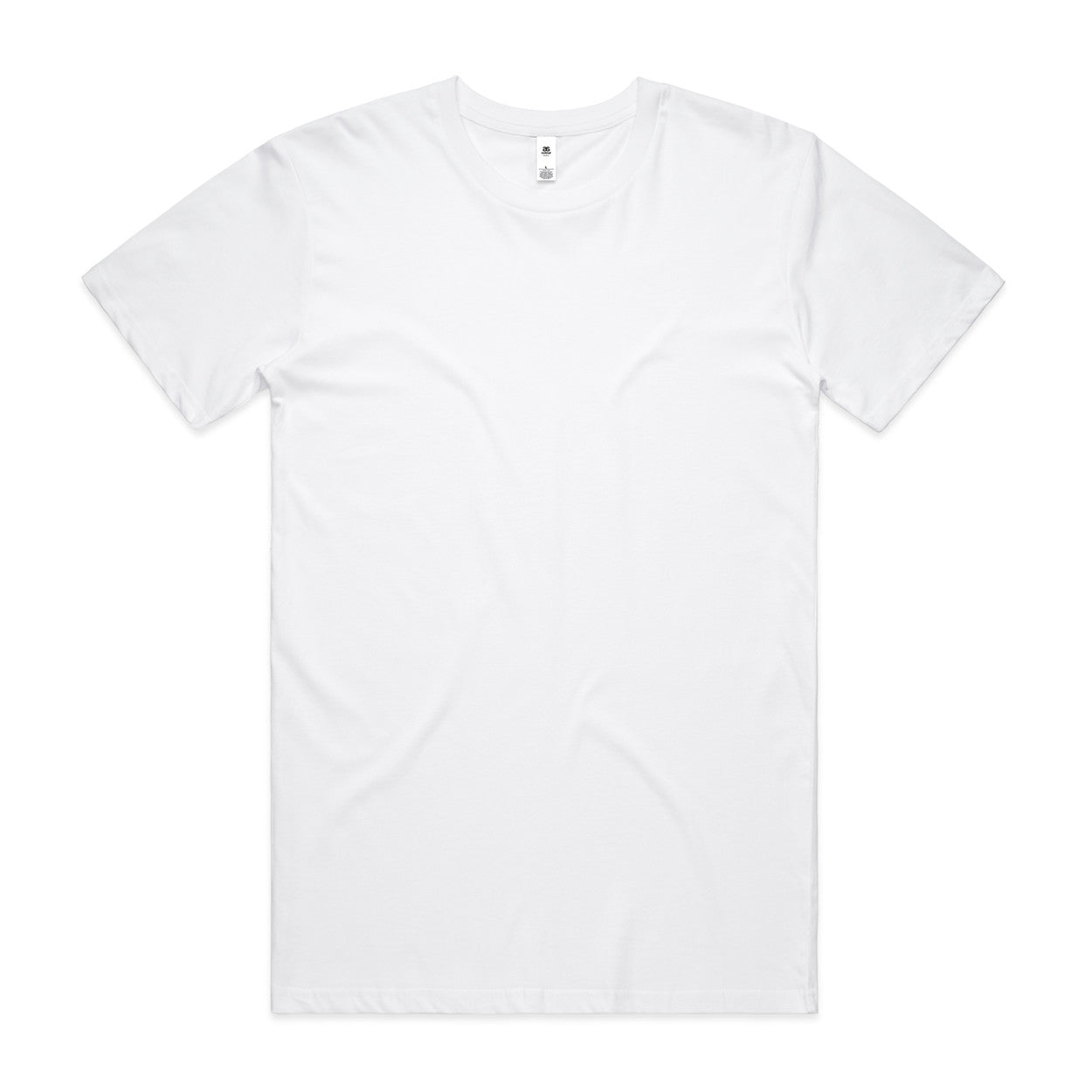 White t-shirt on a white background