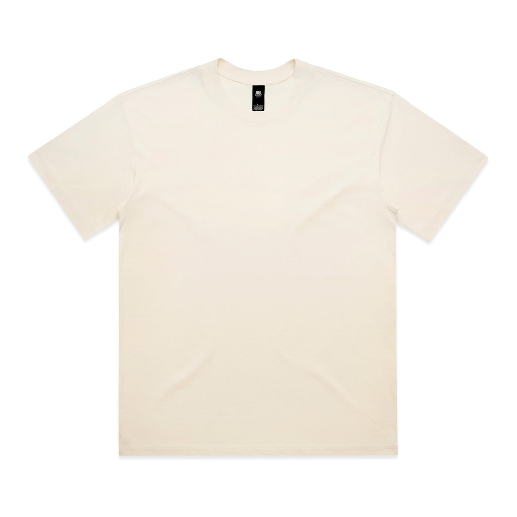Beige t-shirt on a white background