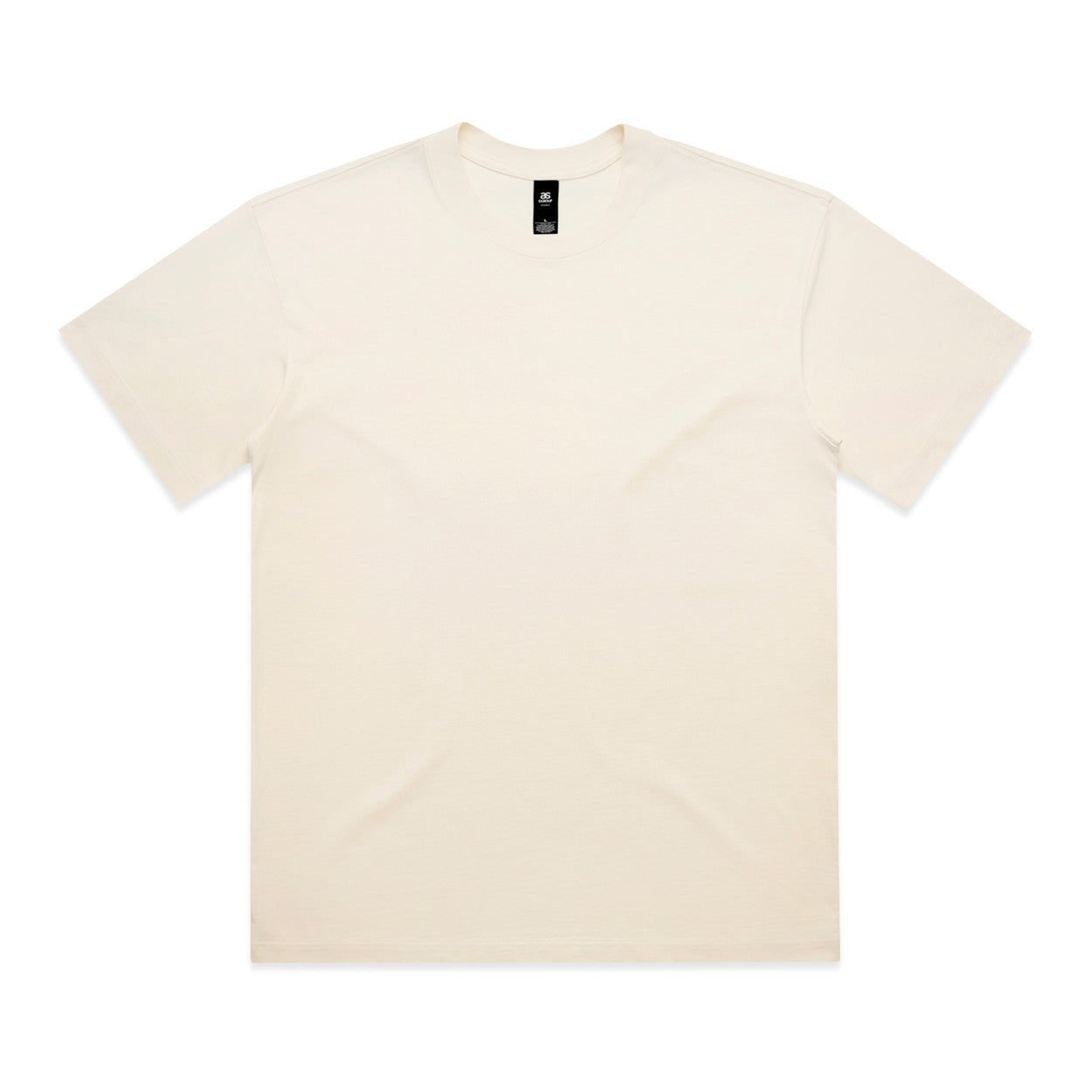 Beige t-shirt on a white background