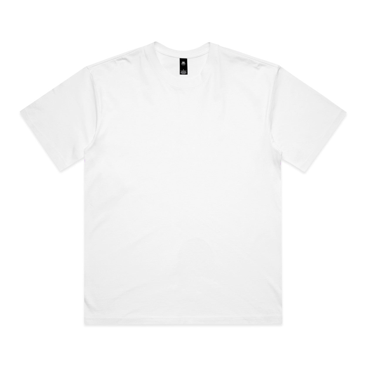Plain white t-shirt on a white background