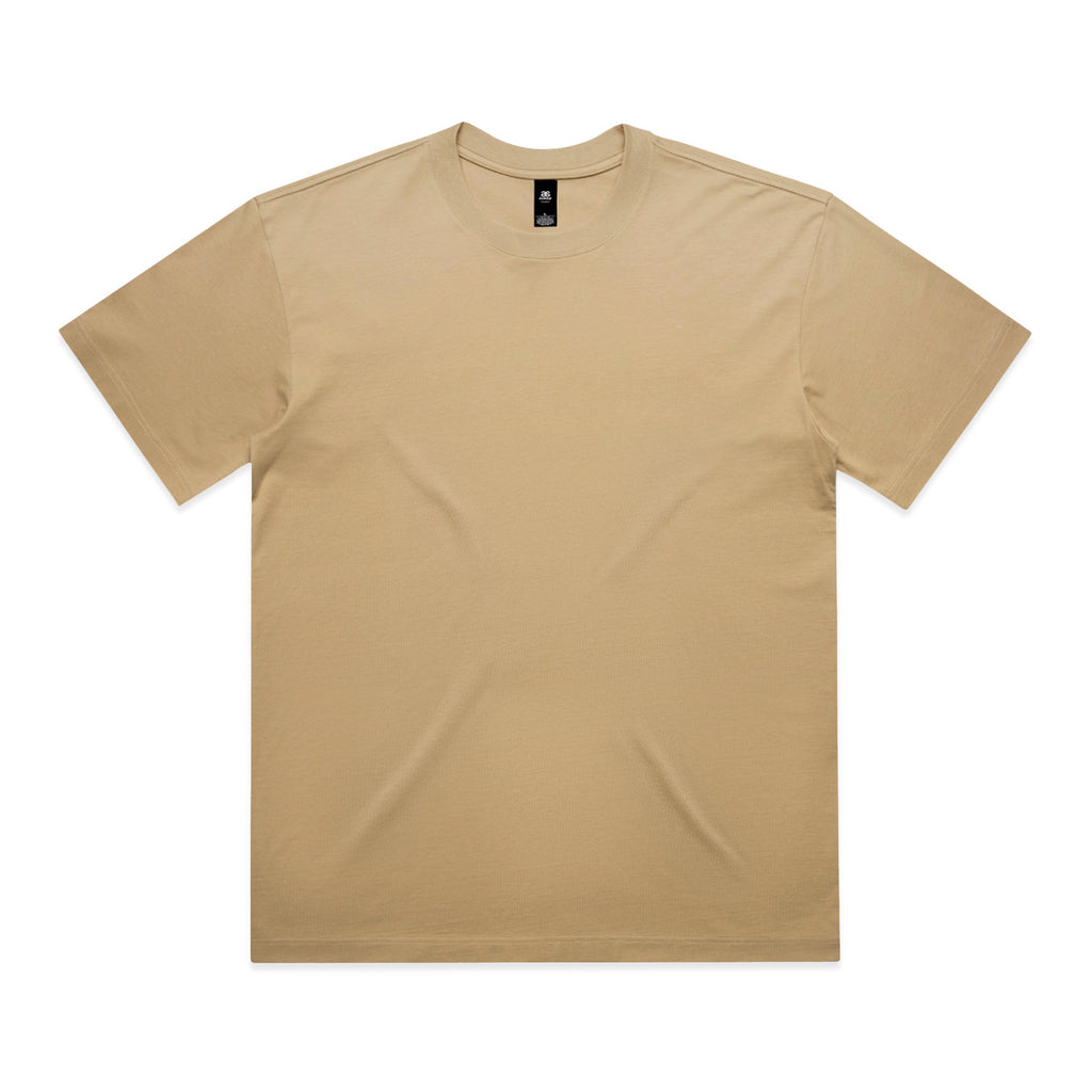 Beige t-shirt on a white background