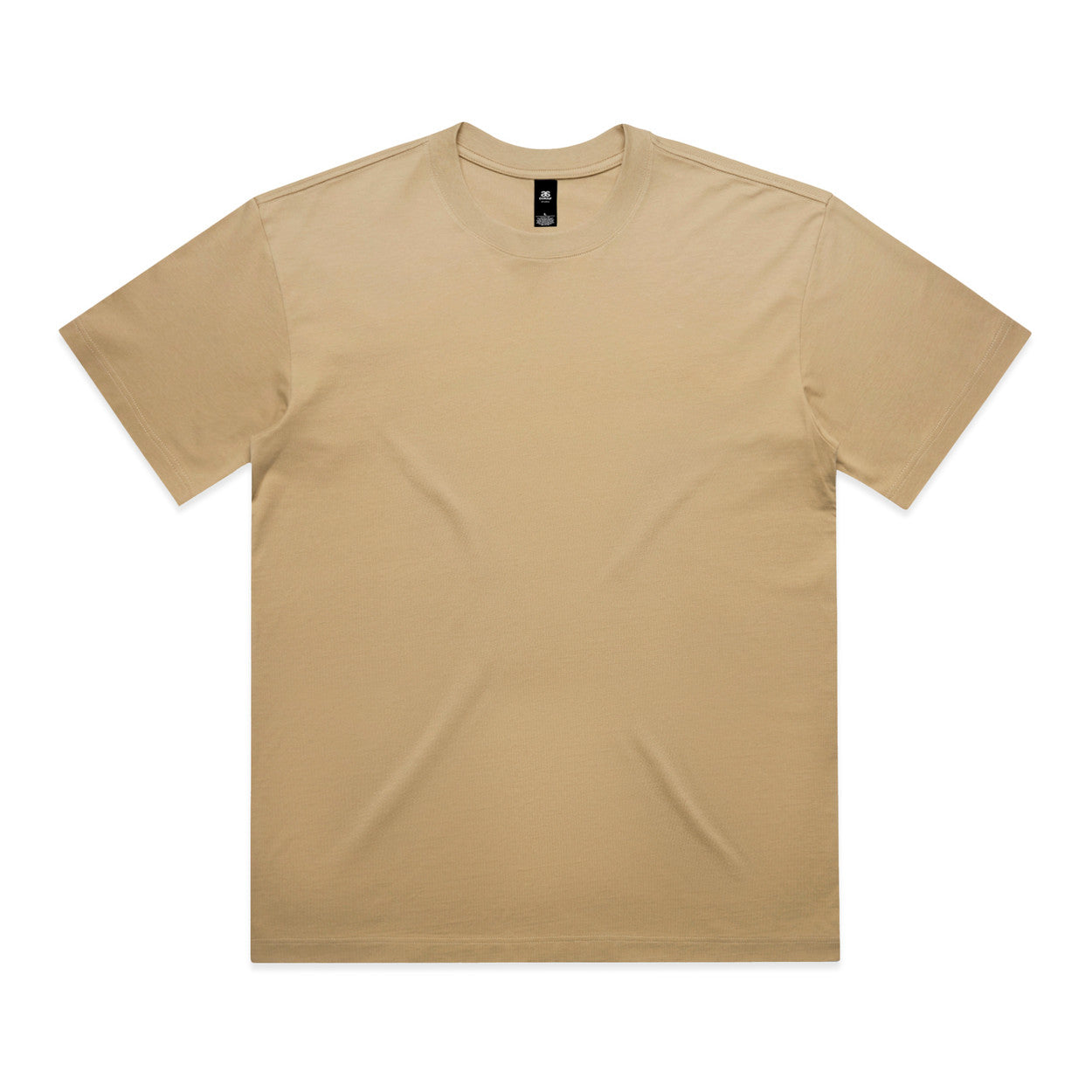 Beige t-shirt on a white background