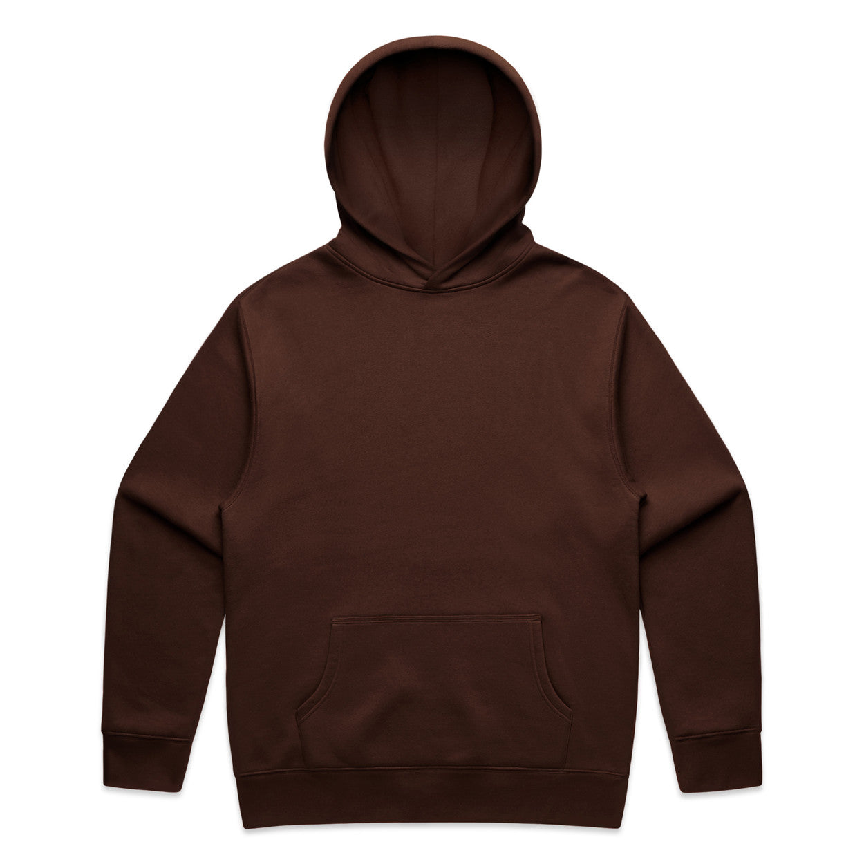 Chestnut blank hoodie on white background 