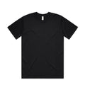 Black t-shirt on a white background