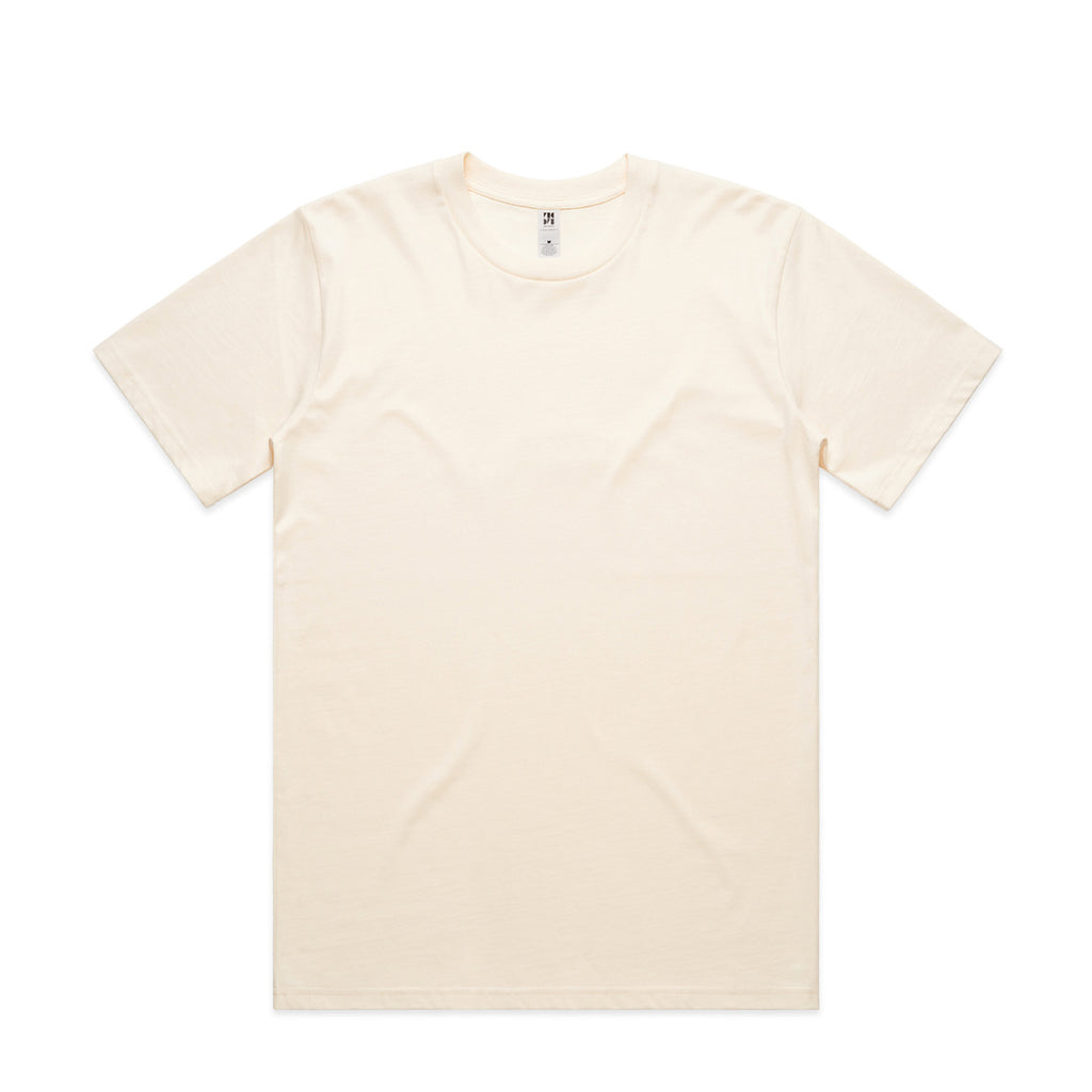 Beige t-shirt on a white background