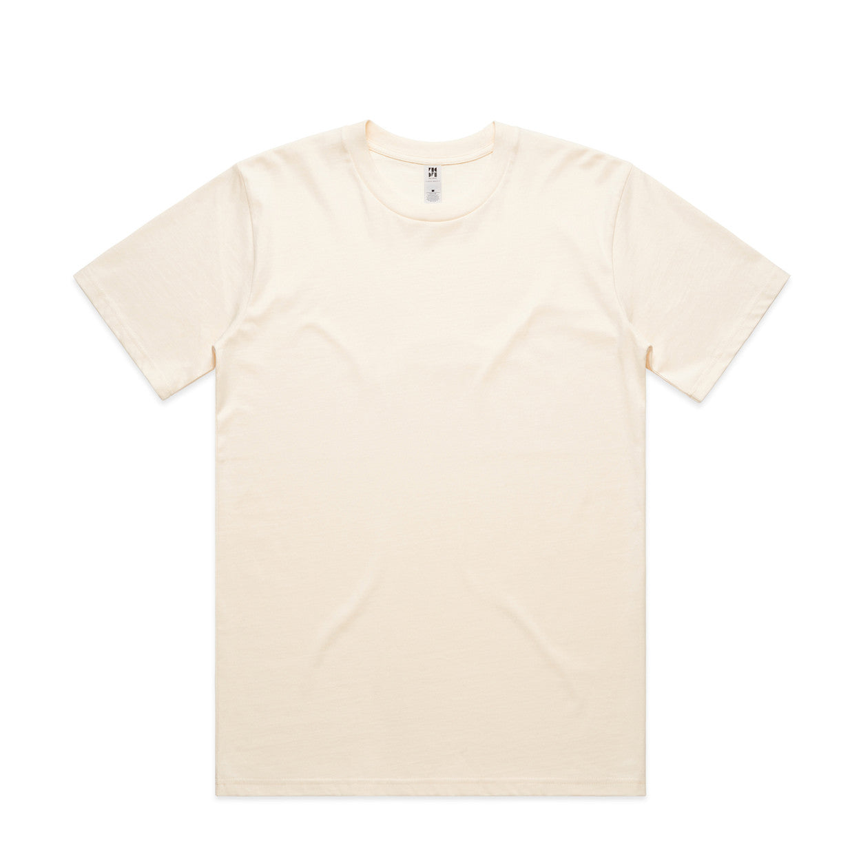 Beige t-shirt on a white background