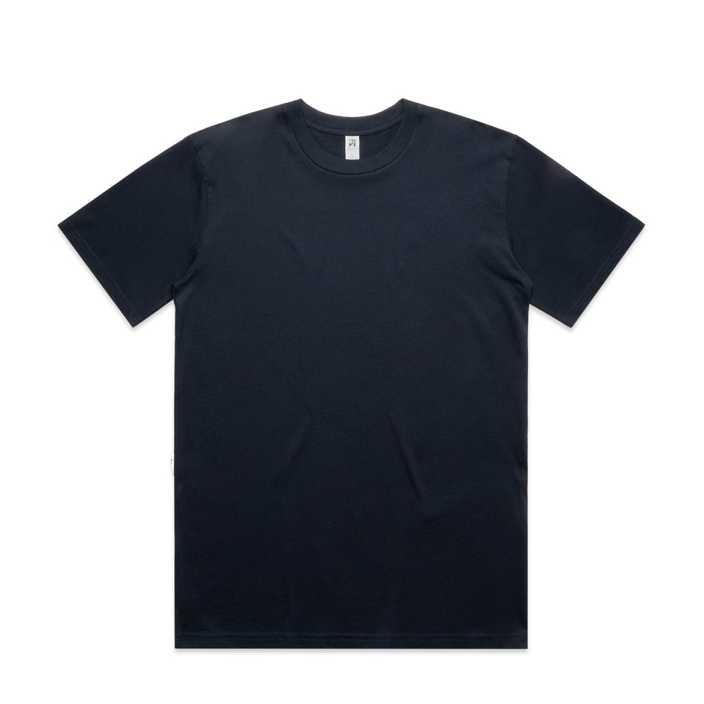 Plain Navy t-shirt on a white background