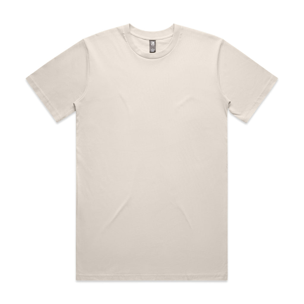 Beige t-shirt on a white background