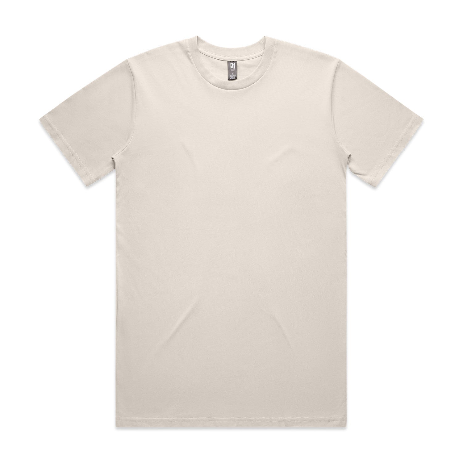 Beige t-shirt on a white background