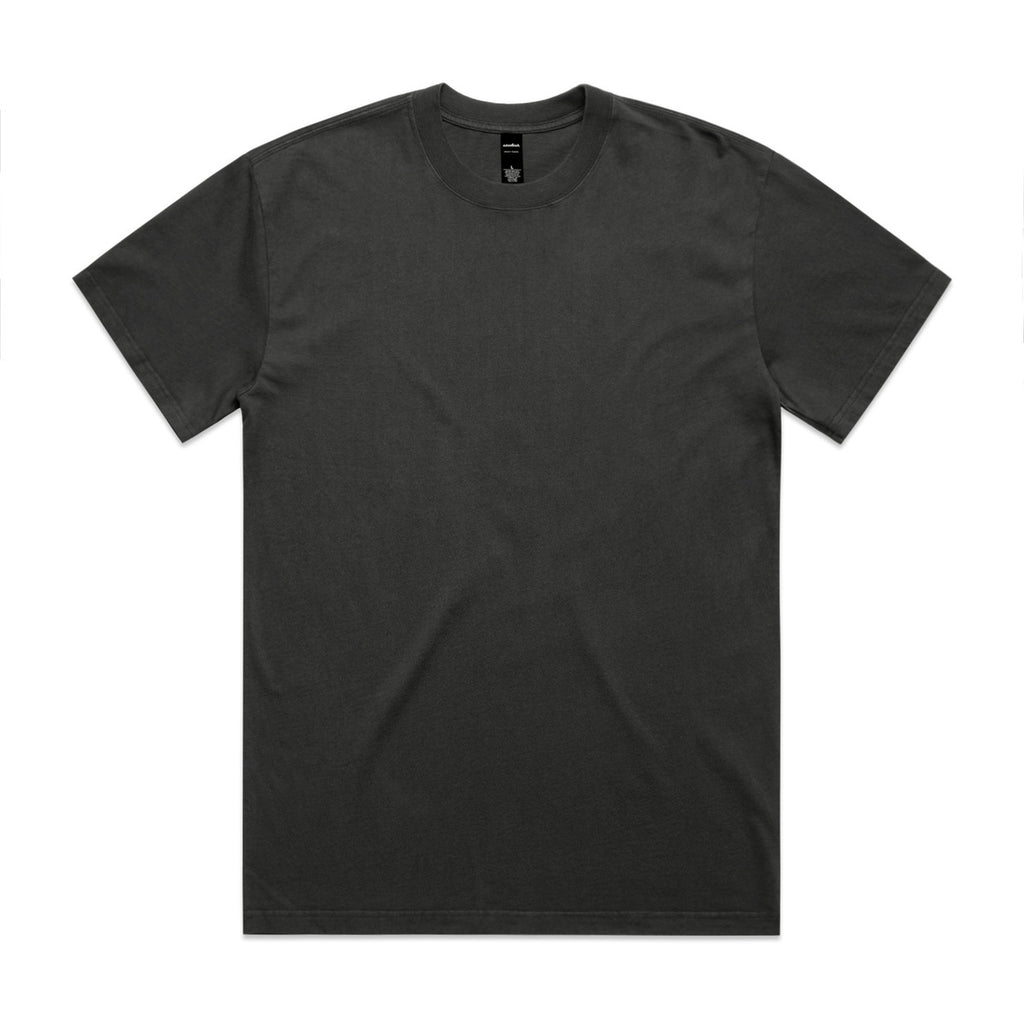 Black t-shirt on a white background