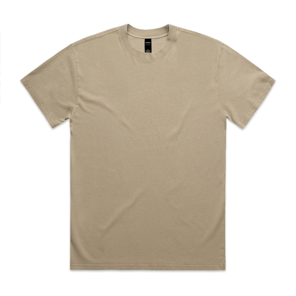 Beige t-shirt on a white background