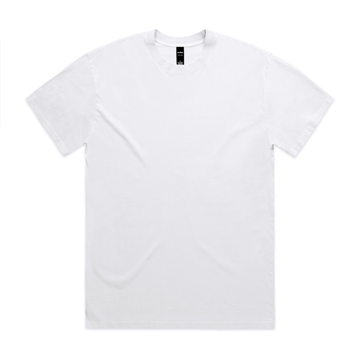 Plain white t-shirt on a white background