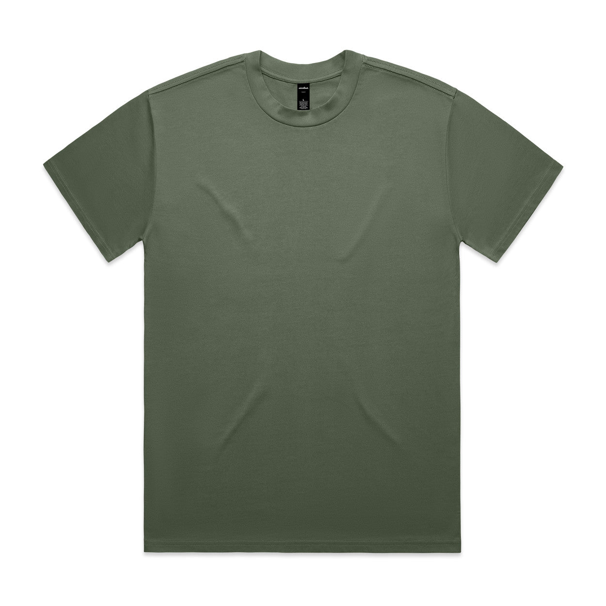 Green t-shirt on a white background