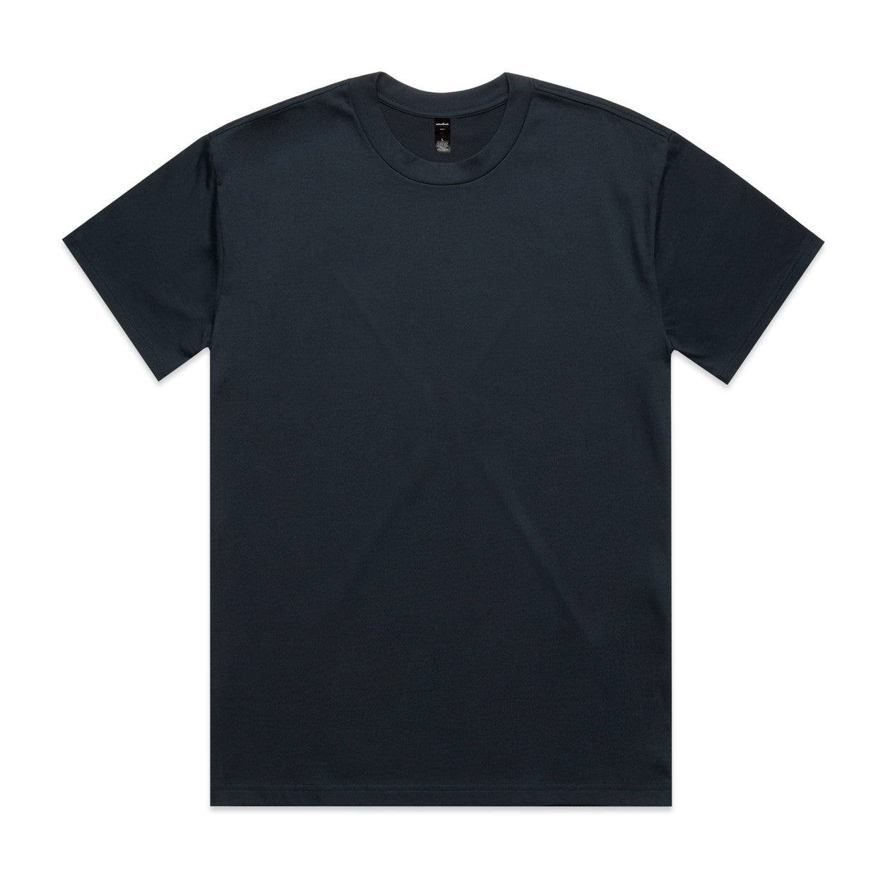Plain black t-shirt on a white background