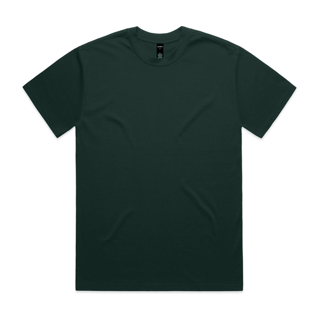 Plain dark green t-shirt on a white background