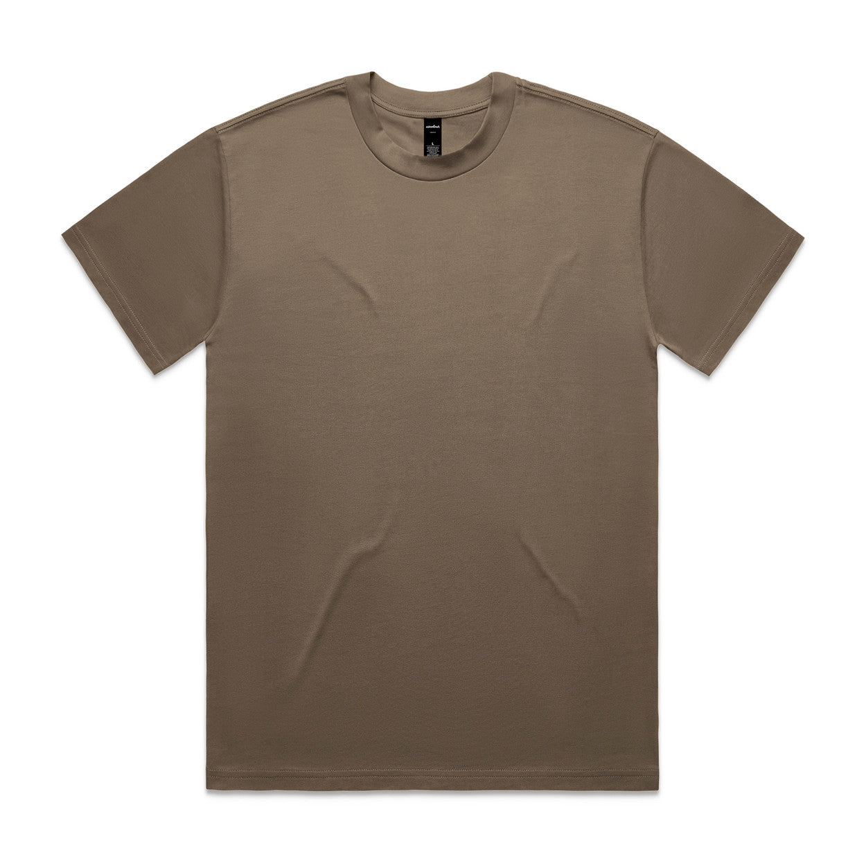Brown t-shirt on a white background
