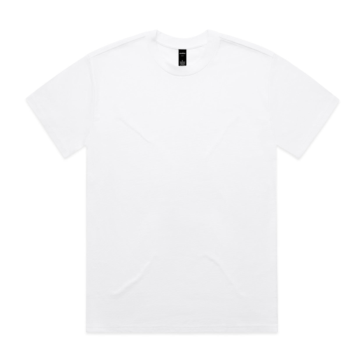 Plain white t-shirt on a white background