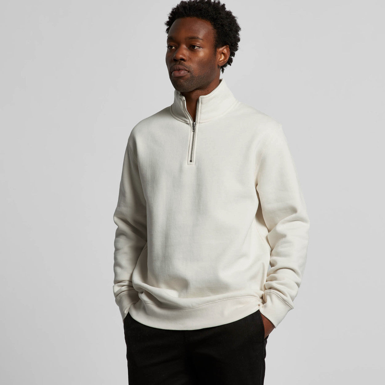 Stencil Half Zip Crew