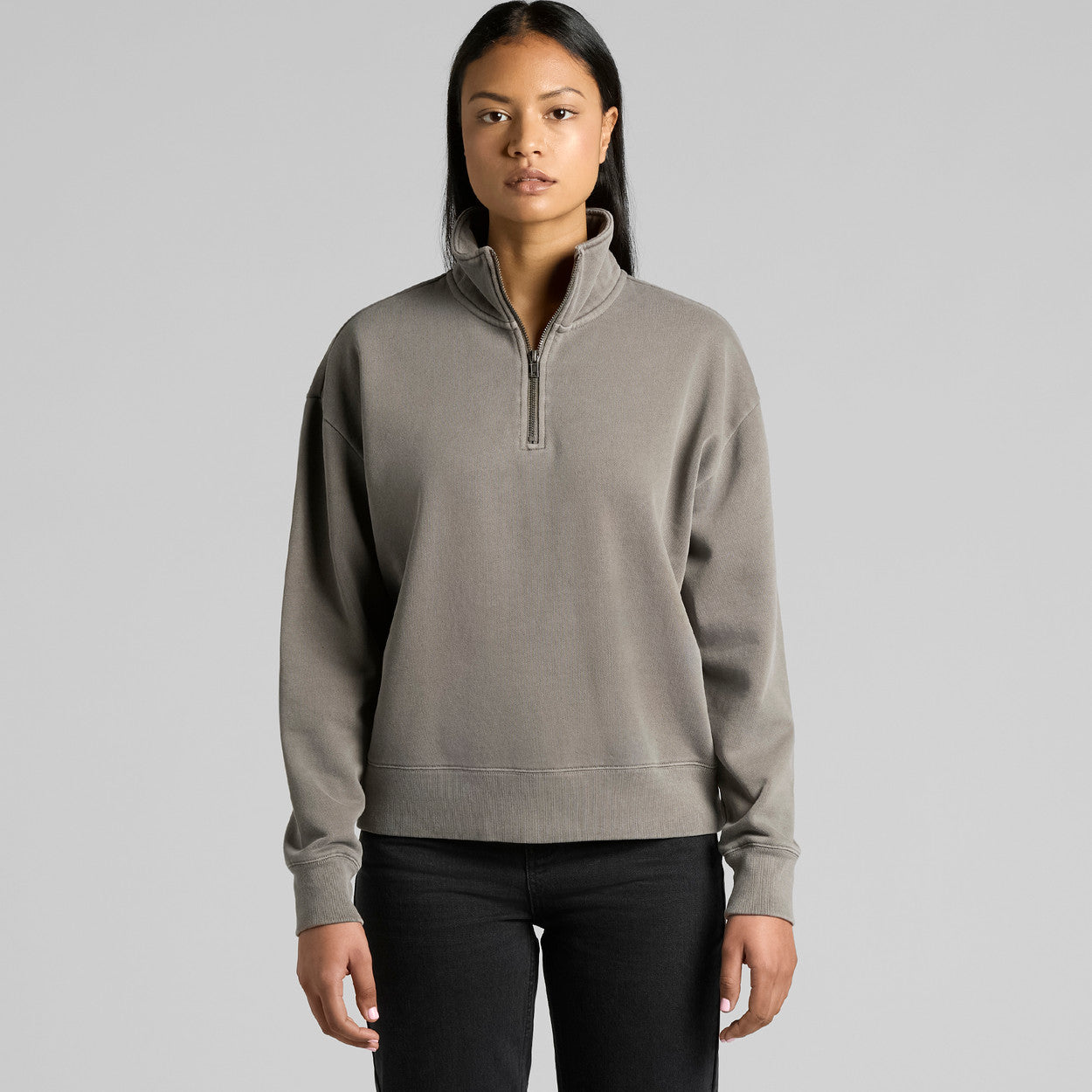 Ladies Relax Faded Half Zip