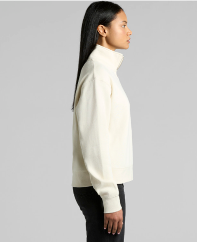Ladies Stencil Half Zip Crew