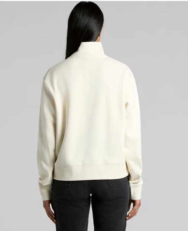 Ladies Stencil Half Zip Crew