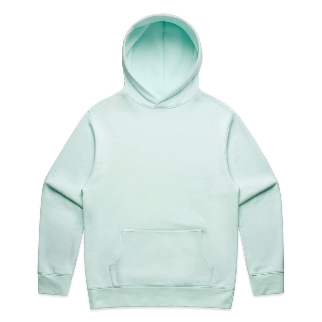 Light blue hoodie on a white background