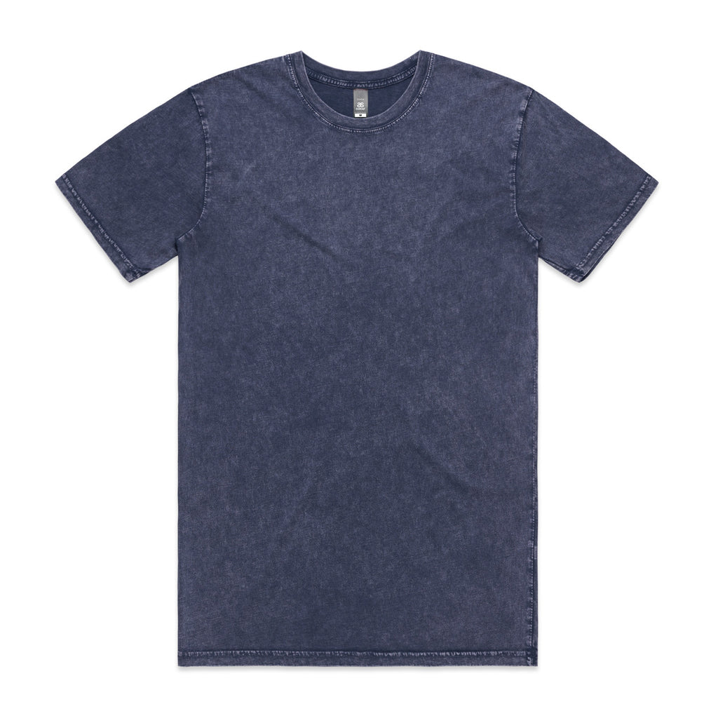 Plain blue stone t-shirt on a white background