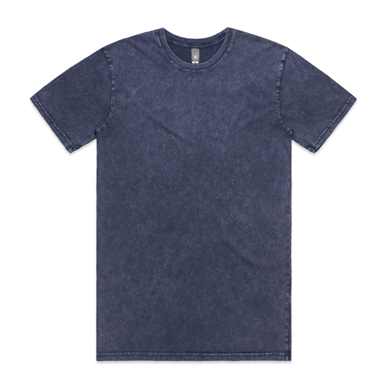 Plain blue stone t-shirt on a white background