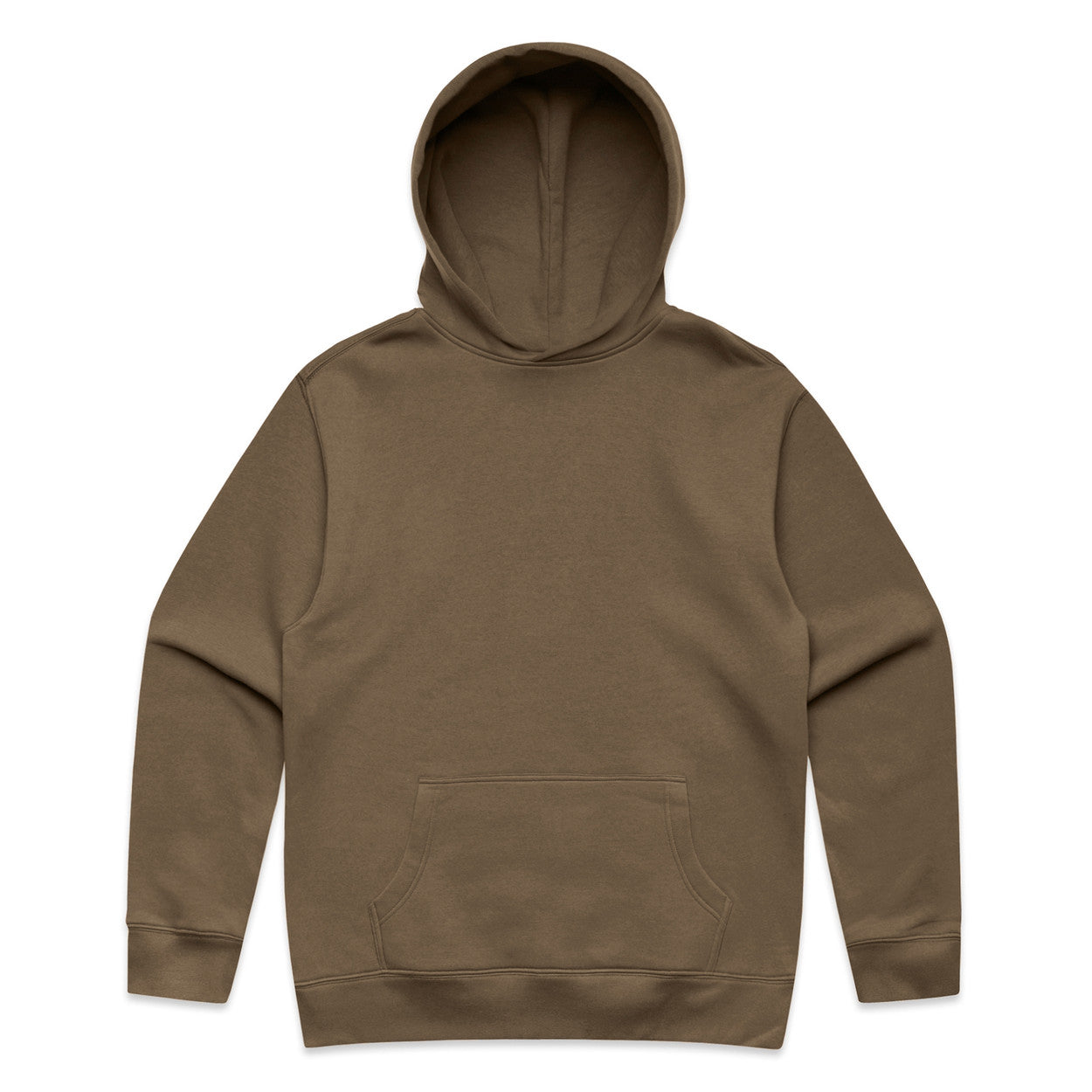 Brown hoodie on a white background