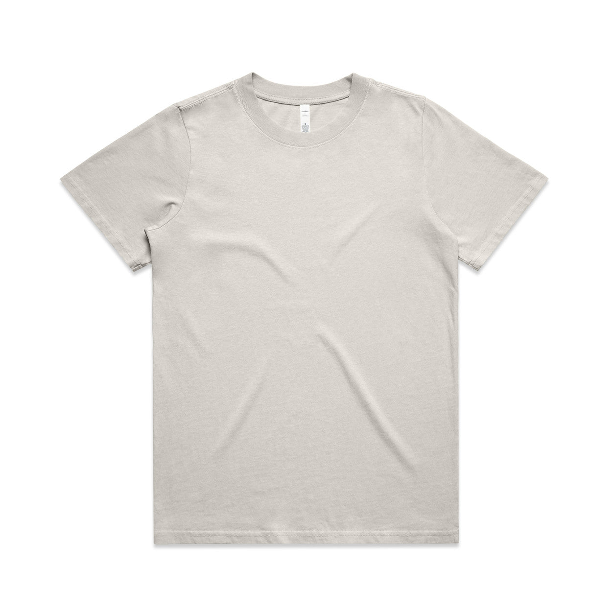 Plain light gray t-shirt on a white background