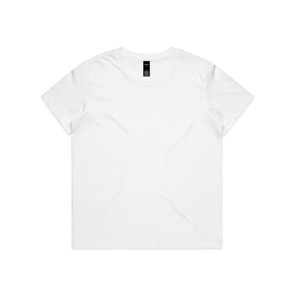 White t-shirt on a white background