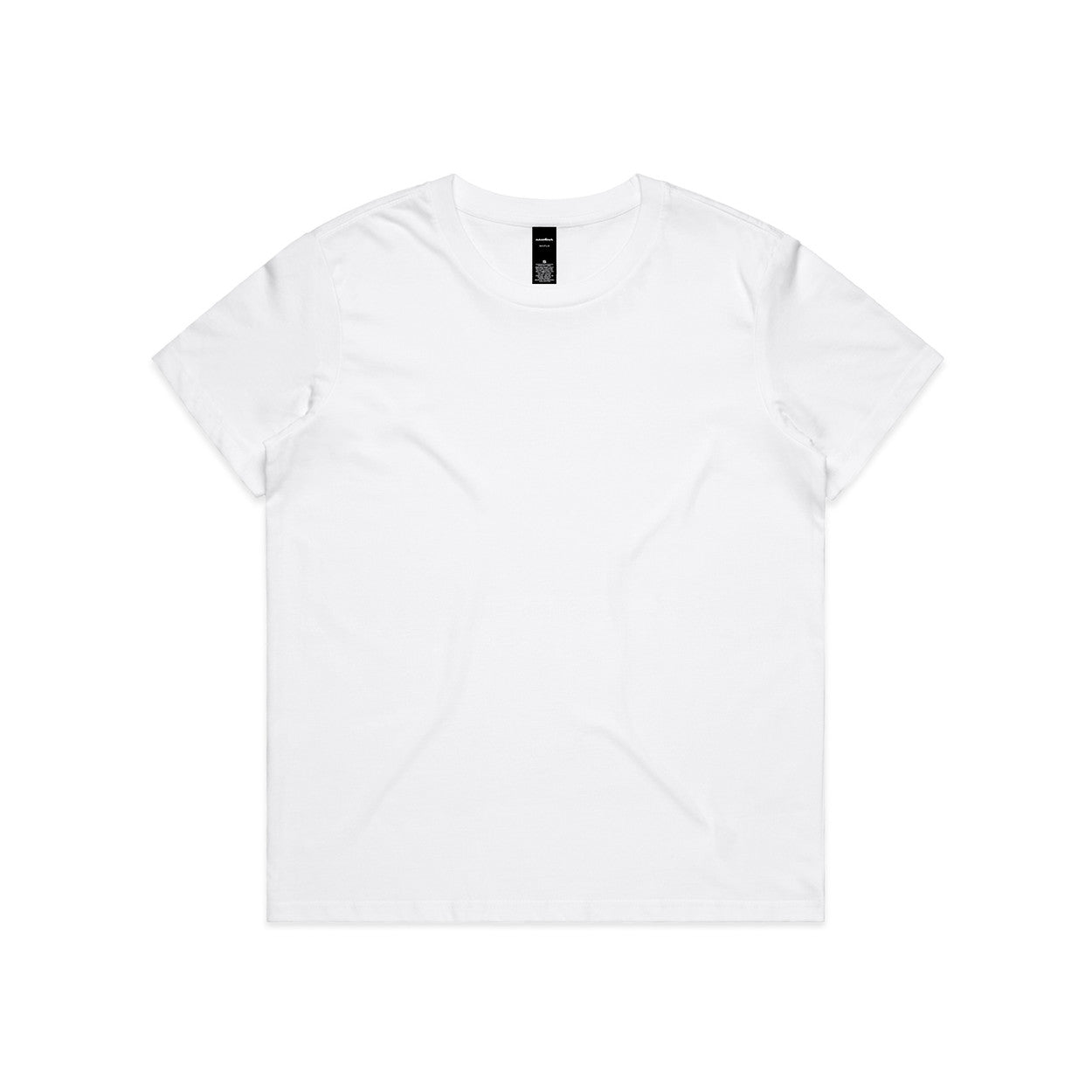 White t-shirt on a white background