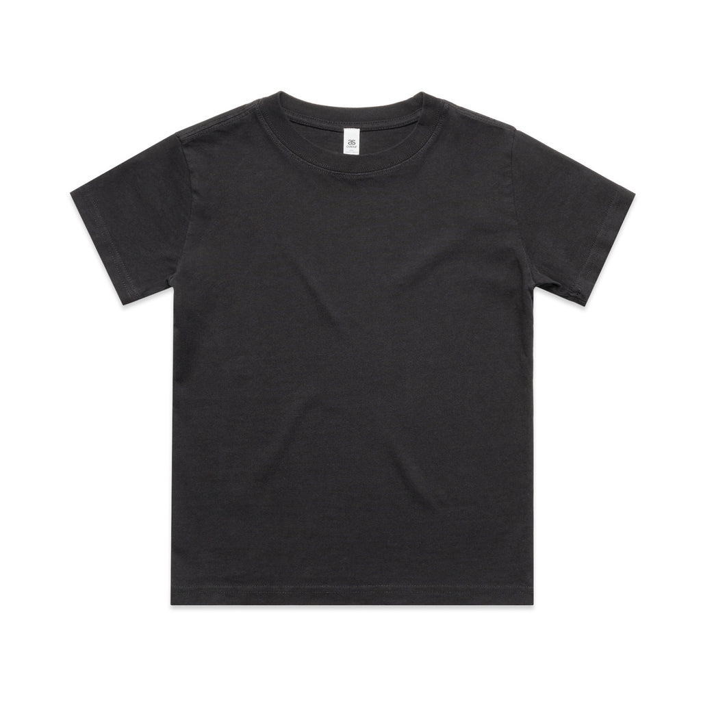 Black t-shirt on a white background