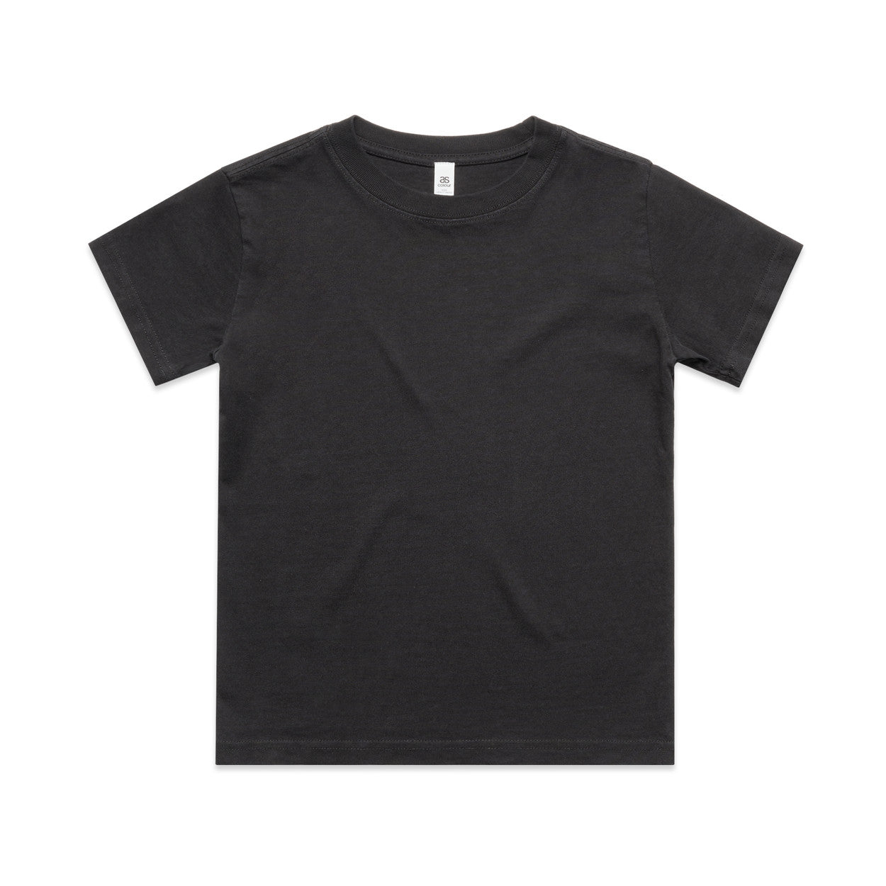 Black t-shirt on a white background